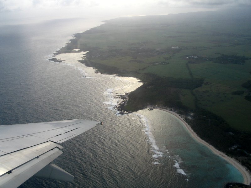 Mauritius a repülőről Mauritius a repülőről